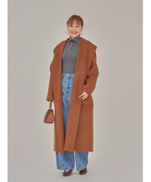 allureville（アルアバイル） トレンチコート コート カシミヤ混リバー