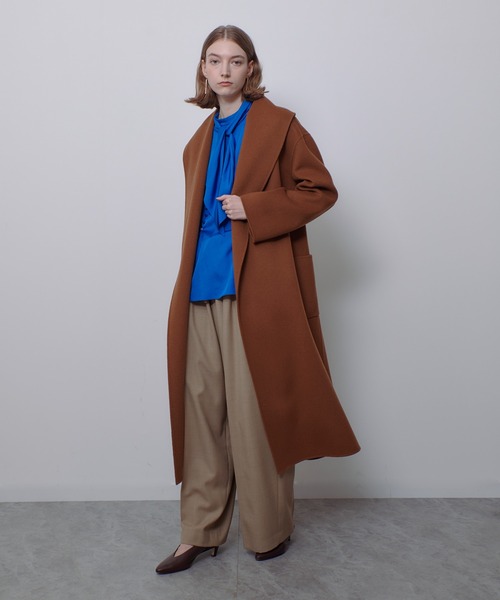 allureville（アルアバイル） トレンチコート コート カシミヤ混リバー