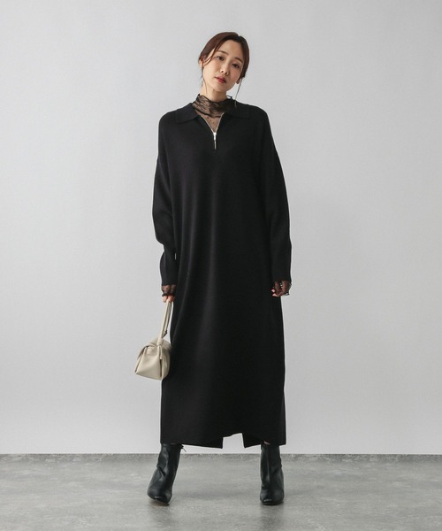 GLOBAL WORK（グローバルワーク） ワンピース ハーフZIPアゼニット