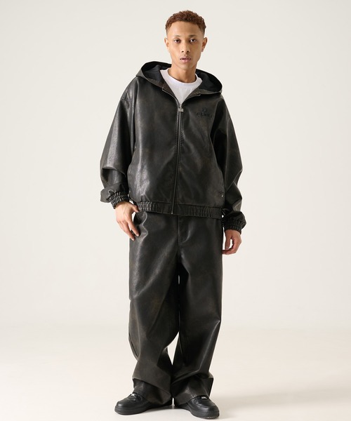 FUBU（フブ） パンツ ブランド Leather Baggy Pants / フェイクレザー