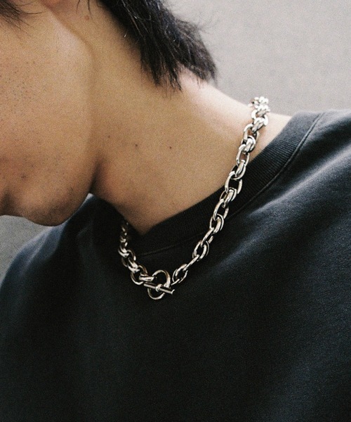 WYM LIDNM ネックレス CROSS LINK SHORT NECKLACE / ANCHOR TWIST