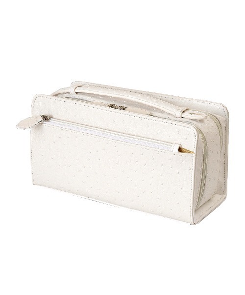 クラッチバッグ オーストリッチ型押しレザーセカンドバッグ メンズ