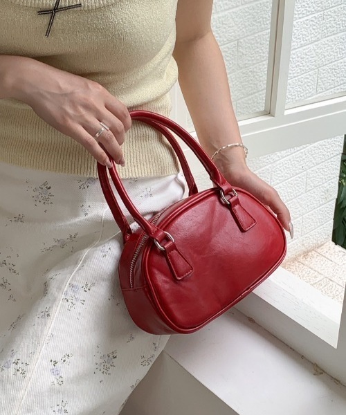 sakishimatokyo ボストンバッグ 「2WAY」フェイクレザーミニボストン