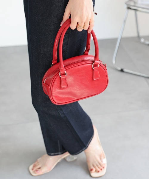 sakishimatokyo ボストンバッグ 「2WAY」フェイクレザーミニボストン