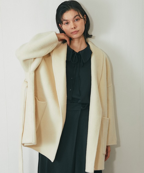 SMILE ORCHID（スマイルオーキッド） コート チェスターコート 丸襟