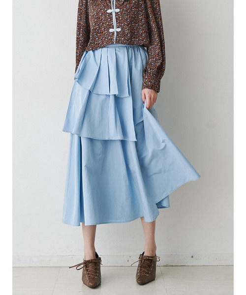 jouetie（ジュエティ） スカート アシメラインフリルフレアスカート