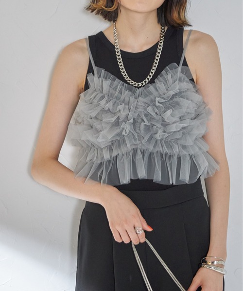 each alchemist キャミソール チュールビスチェキャミ : ZOZOTOWN