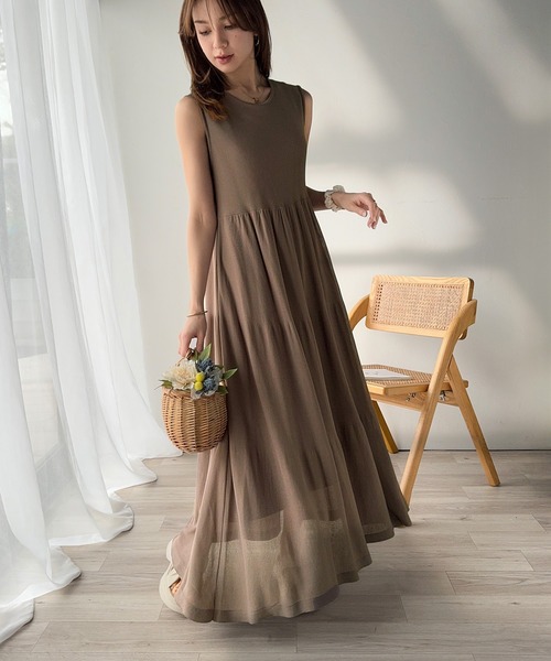 classicalelf（クラシカルエルフ） ワンピース ふんわり透け感で大人