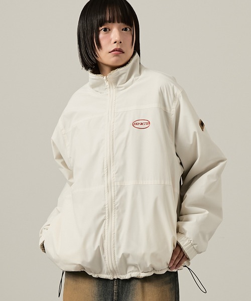 Snap club ブルゾン アウター リバーシブルビッグスタンドボア