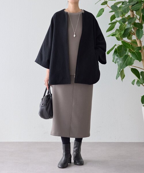 BEARDSLEY（ビアズリー） コート アウター ウールポンチョコート