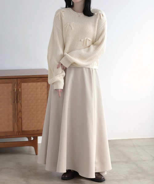 リボン付きニットプルオーバー レディース : ZOZOTOWN Yahoo!店 - 通販