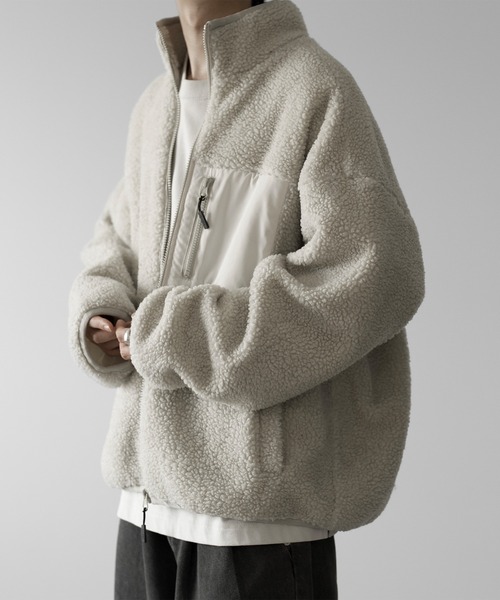 RUUBON ブルゾン アウター high neck boa jacket / ハイネック ボア