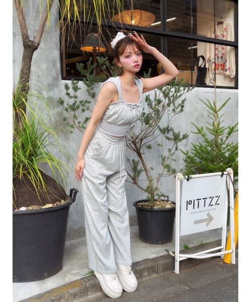 Darich（ダーリッチ） コルセットリブスウェットベアトップ レディース