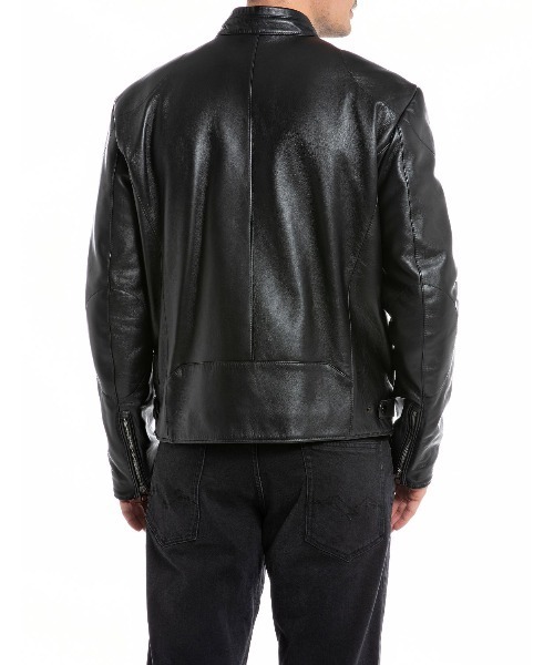 REPLAY（リプレイ） 革ジャン ライダース ラムレザーバイカー