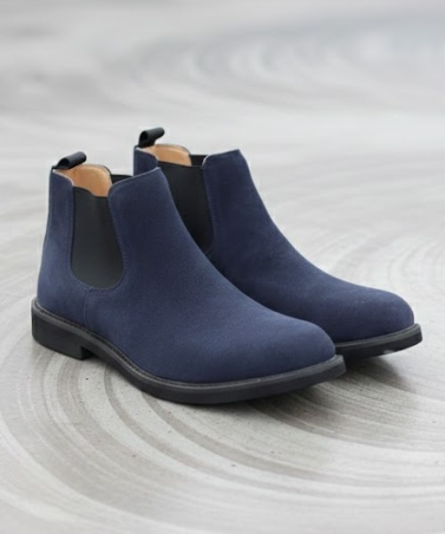 AAA+（サンエープラス） ブーツ 軽量ソール スエード サイドゴアブーツ