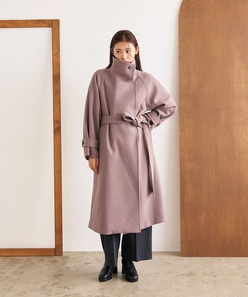 mysty woman（ミスティウーマン） コート チェスターコート スタンド