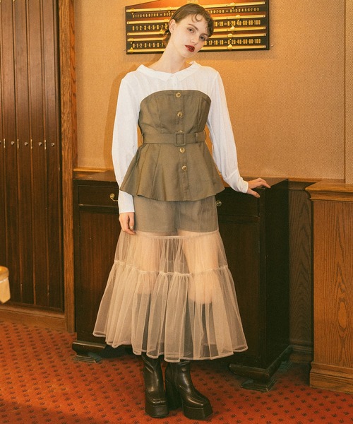 REDYAZEL（レディアゼル） セットアップ シャツドッキングチュール