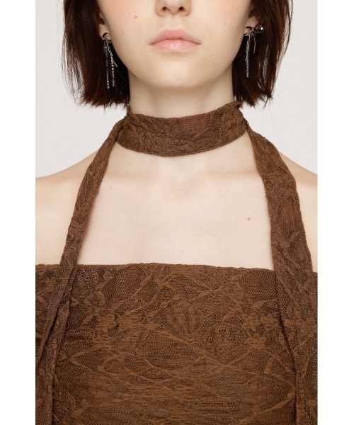 SLY（スライ） ブラウス シャツ OFF SHOULDER CUT LACE TOPS オフ