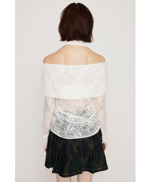 SLY（スライ） ブラウス シャツ OFF SHOULDER CUT LACE TOPS オフ