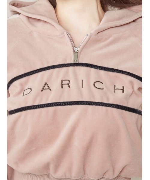 Darich（ダーリッチ） ラインベロアショートフーディ レディース