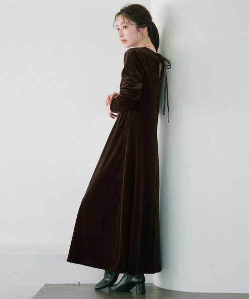 ベロアワンピース | ベロアワンピース Lola roir(ミーロワール)の