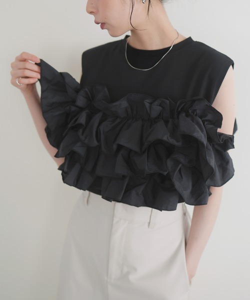 LIAN（リアン） tシャツ フリルビスチェドッキングT レディース