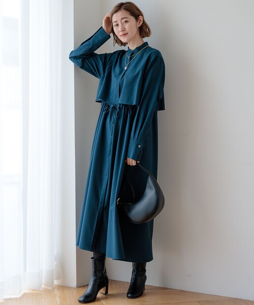 23区（ニジュウサンク） ワンピース 「洗える」TWマットクロス シャツ