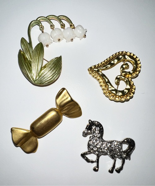 musubore（ムスボレ） ブローチ 「 select 」vintage like brooch set