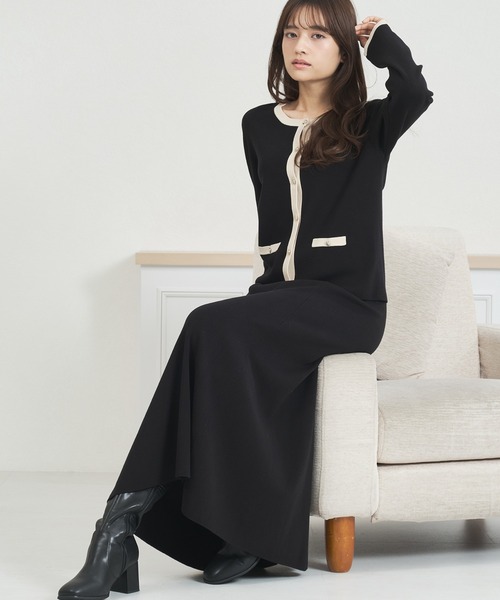 MISCH MASCH（ミッシュマッシュ） ワンピース WEB限定 配色ニット