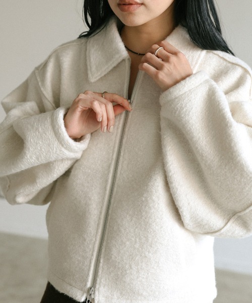 select MOCA（セレクトモカ） ブルゾン アウター ブークレステンカラ