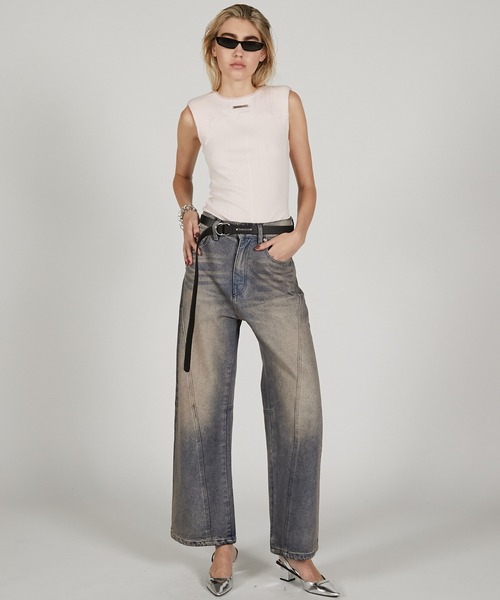 マリームーン サイドレースデニムバニーマリームーン サイドレース