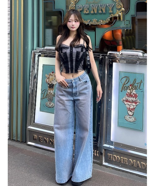 Darich（ダーリッチ） キャミソール ミックスシアーコルセット