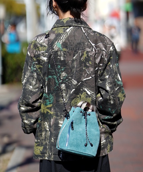 AS2OV（アッソブ） ショルダーバッグ WATER PROOF SUEDE DRAWSTRING
