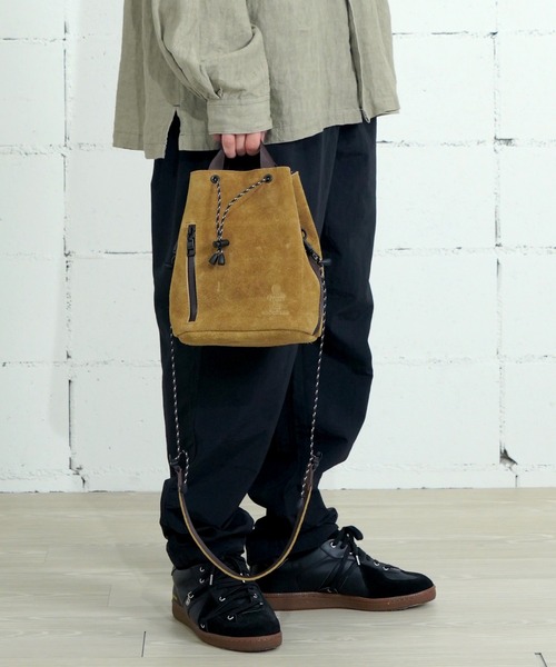 AS2OV（アッソブ） ショルダーバッグ WATER PROOF SUEDE DRAWSTRING