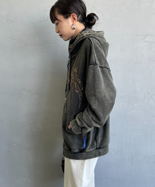 SEQUENZE パーカー 「WEB限定」「SEQUENZ/シークエンズ」 レオパード柄