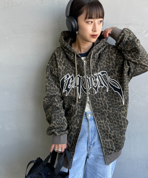 SEQUENZE パーカー 「WEB限定」「SEQUENZ/シークエンズ」 レオパード柄