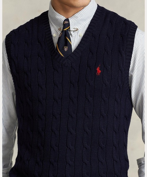 POLO RALPH LAUREN（ポロ・ラルフローレン） ベスト ジレ ケーブル