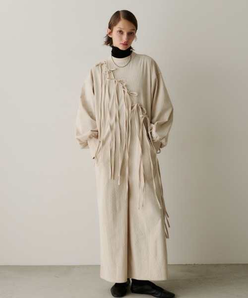 PERNA（ペルナ） オールインワン コーデュロイリボンオールインワン