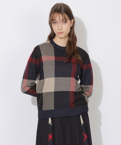 CB CRESTBRIDGE ニット セーター クレストブリッジビッグチェック