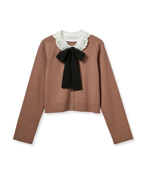 CELFORD（セルフォード） カーディガン デタッチャブルレースカラー