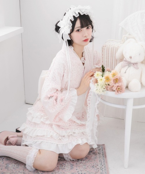 DearMyLove 浴衣 総レースリボン浴衣ドレス レディース : ZOZOTOWN