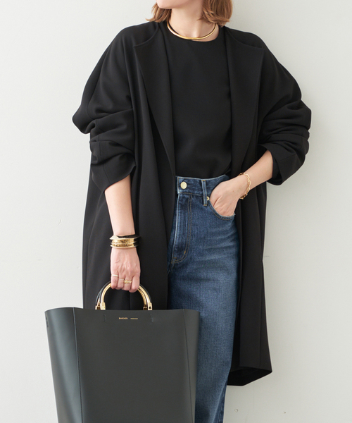 Deuxieme Classe（ドゥーズィエムクラス） ノーカラーコート コート