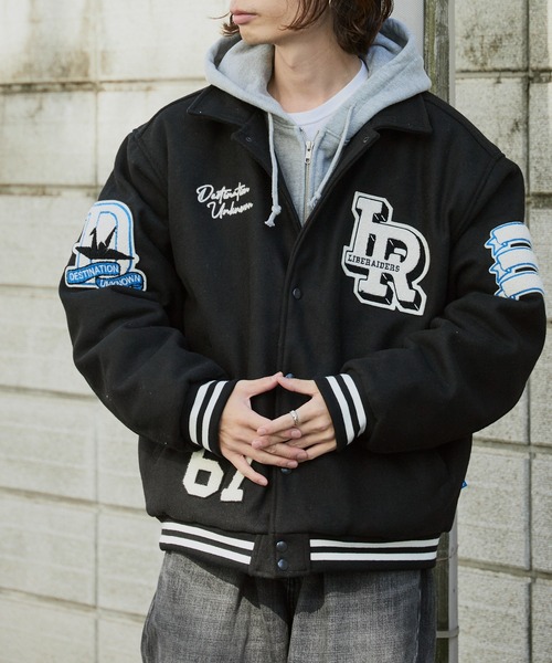 Liberaiders（リベレイダース） スタジャン LR VARSITY JACKET ロゴ