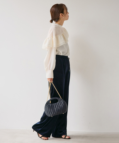 VERMEIL par iena（ヴェルメイユパーイエナ） ブラウス シャツ シアー