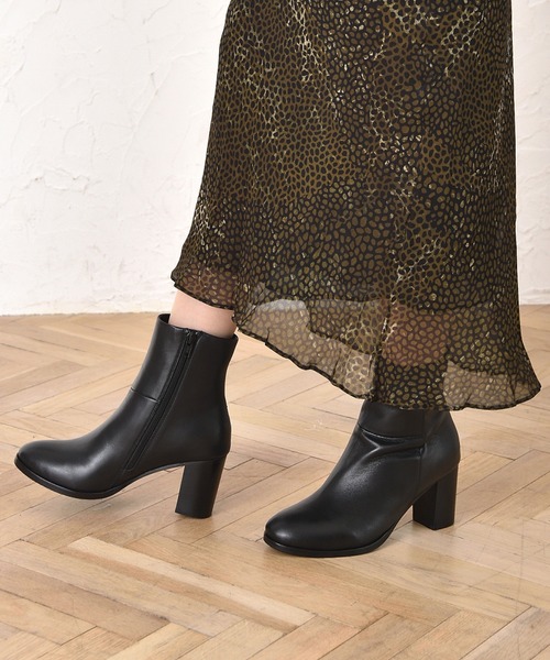 ALPHA CUBIC（アルファ キュービック） ブーツ リアルレザー サイド