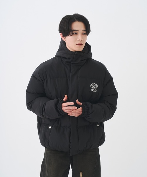 Remember. ダウンジャケット ダウン ボリューム中綿フードスタンド