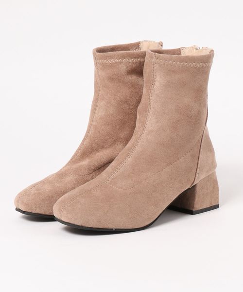 STYLEBLOCK（スタイルブロック） ブーツ スエード調バックジップ