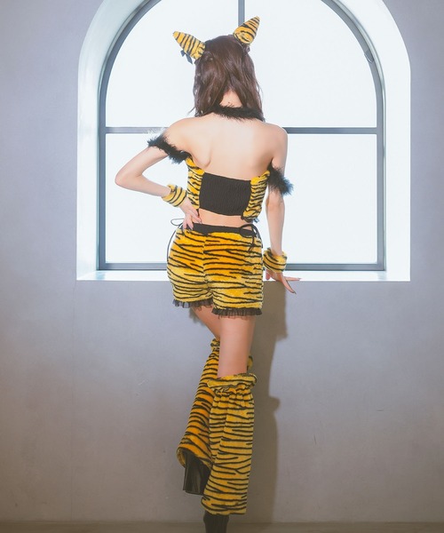 Tika（ティカ） コスプレ コスプレ セクシー 鬼 へそ出し ショート