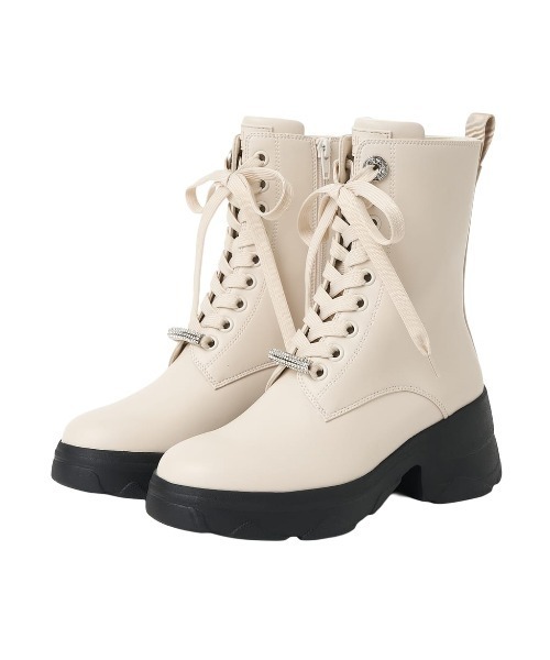 diana（プラスダイアナ） ブーツ 「軽量」厚底レースアップショート