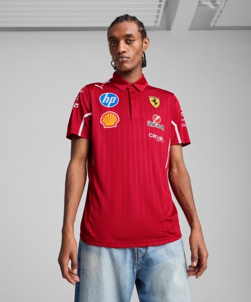 PUMA（プーマ） ポロシャツ メンズ フェラーリ チーム プロ 半袖